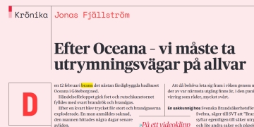 I tidskriften Elektrikern skriver Jonas Fjällström, regionalt skyddsombud för Elektrikerna i Uppsala, att han tyvärr inte blir förvånad över uppgifterna. På nästan alla arbetsplatsbesök han gör så finns det brister vad gäller utrymning.