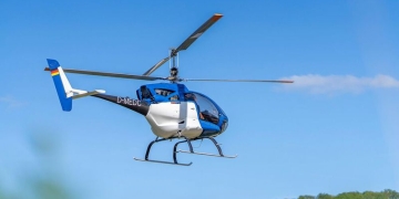Ultralätta, autonoma helikoptrar ska bekämpa skogsbränder i framtiden. BILD: Aider/Münchens tekniska högskola