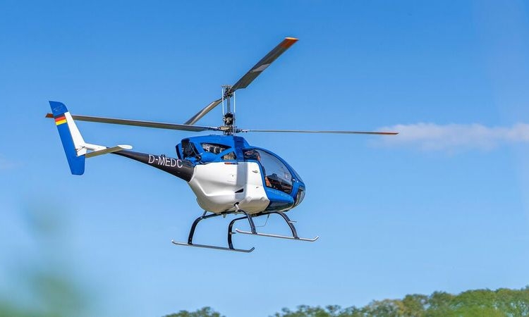 Ultralätta, autonoma helikoptrar ska bekämpa skogsbränder i framtiden. BILD: Aider/Münchens tekniska högskola
